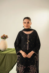 ZARQA EMBROIDERED 3PC (FARSHI)