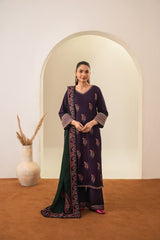 ROOHI EMBROIDERED 3PC (SHAWL)