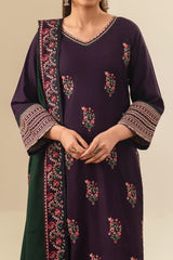 ROOHI EMBROIDERED 3PC (SHAWL)