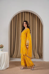 PREET EMBROIDERED 3PC (PLAZO)