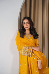 PREET EMBROIDERED 3PC (PLAZO)