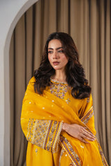 PREET EMBROIDERED 3PC (PLAZO)