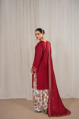 KESAR EMBROIDERED 3PC (FARSHI)