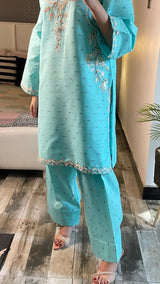 LAYLA EMBROIDERED 2PC (FARSHI)