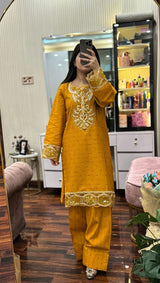MUQADDAS EMBROIDERED 2PC (FARSHI)