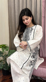DOVE EMBROIDERED 2PC (FARSHI)