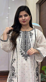 DOVE EMBROIDERED 2PC (FARSHI)