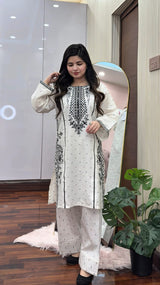DOVE EMBROIDERED 2PC (FARSHI)
