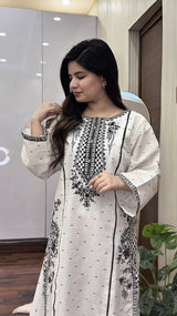 DOVE EMBROIDERED 2PC (FARSHI)