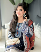 DASTAAN EMBROIDERY 3PC