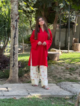 LAL PARI EMBROIDERY 2PC (FARSHI)