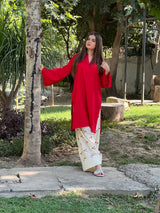 LAL PARI EMBROIDERY 2PC (FARSHI)