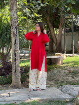 LAL PARI EMBROIDERY 2PC (FARSHI)