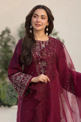 ZAREEN 3PC - EMBROIDERED DRESS