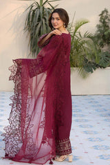 ZAREEN 3PC - EMBROIDERED DRESS