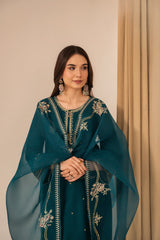 SAFIRA EMBROIDERED 3PC (PLAZO)