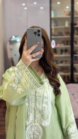 PISTA SAPPHIRE EMBROIDERED 3PC