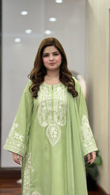 PISTA SAPPHIRE EMBROIDERED 3PC