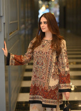 digital printed Brown  co-ord